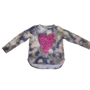 Acting‎ Pro Tie-Dye Heart Long Sleeve Top Size L